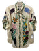 Alemais Size 0 Cream & Multi Silk Epaulettes Oversized Top Cream & Multi / 0