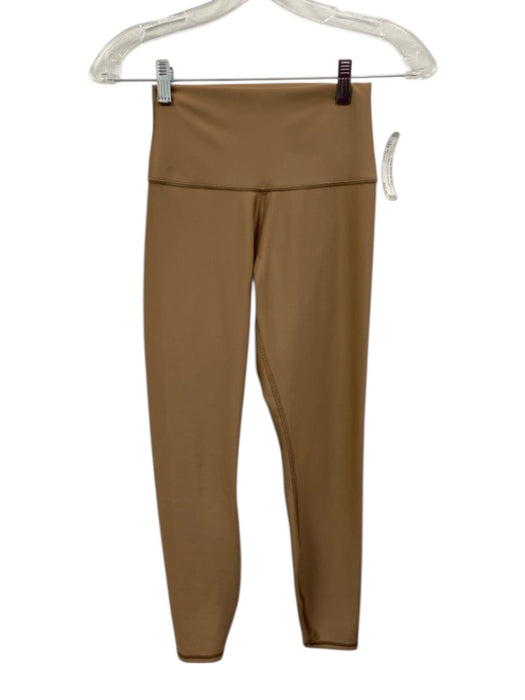 Alo Size xxs/s Tan Polyester Athletic Pants Set Tan / xxs/s