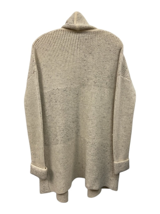 Quinn Size XS Cream Cashmere Open Front Front Pockets Sweater Cream / XS