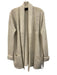 Quinn Size XS Cream Cashmere Open Front Front Pockets Sweater Cream / XS