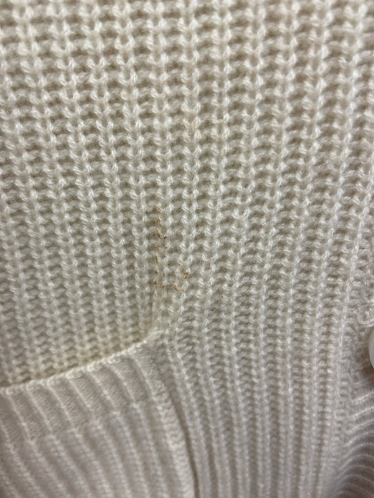 27 Miles Size S/M Cream Cashmere Button Front Cardigan Sweater Cream / S/M