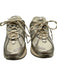 New Balance Shoe Size 4.5 Silver & Cream Leather Low Top Lace Up Sneakers Silver & Cream / 4.5