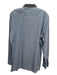 Lanvin Size 16 Blue Cotton Blend Solid Collar Detail Men's Long Sleeve Shirt 16