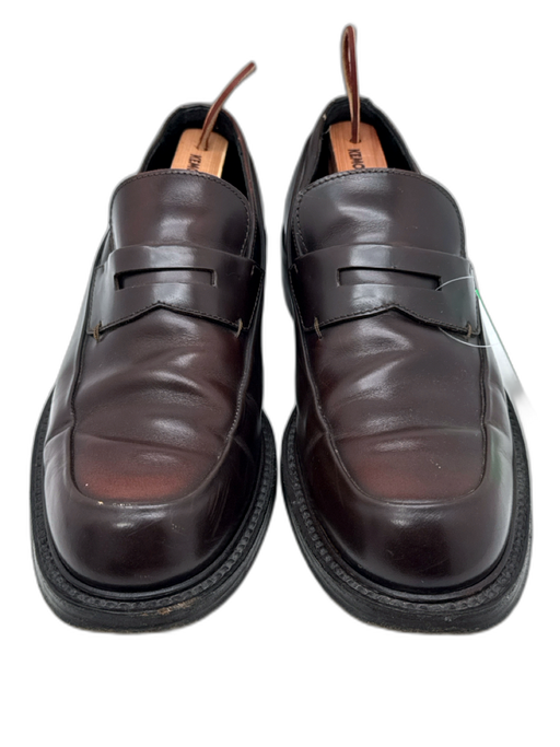 Prada Shoe Size 8 AS IS Brown Leather Solid Men's Shoes Brown / 8