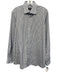 Robert Talbott Size 16.5 White & Brown Cotton Striped Men's Long Sleeve Shirt White & Brown / 16.5