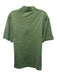 Augusta Natl Golf Size M Green & White Cotton Striped Polo Men's Short Sleeve Green & White / M