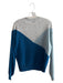 27 Miles Size Small Blue & Gray Cashmere Crew Neck Long Sleeve Speckles Sweater Blue & Gray / Small