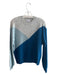 27 Miles Size Small Blue & Gray Cashmere Crew Neck Long Sleeve Speckles Sweater Blue & Gray / Small