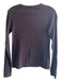 J Mclaughlin Size XS Chocolate Cotton Blend Long Sleeve Round Neck Pull Over Top Chocolate / XS