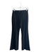 Theory Size 2 Black Viscose Blend Elastic Back Zip Pockets Seam Detail Pants Black / 2