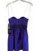 Aqua Dresses Size 2 Purple Polyester Acetate Strapless Taffeta Mini Dress Purple / 2