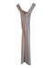 Dessy Collection Size 2 Beige Polyester Off Shoulder Back Zip Square Neck Gown Beige / 2