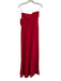 Valentino Size 4 Red Viscose Strapless Side Zip Bow Detail Front Slit Gown Red / 4