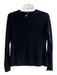 J Mclaughlin Size XS Black Cotton Blend Long Sleeve Round Neck Top Black / XS