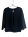 Theory Size 4 Black Viscose V Neck 3/4 Sleeve Top Black / 4
