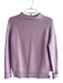 Kinross Size XS Lilac Cotton Mock Collar Long Sleeve Ribbed Accents Sweater Lilac / XS