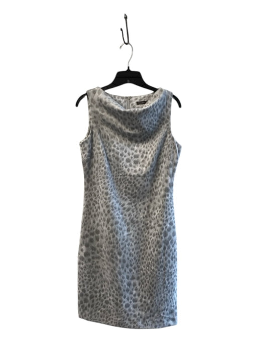 J. McLaughlin Size XS Light Gray Polyester Blend Sleeveless Cowl Neck Dress Light Gray / XS