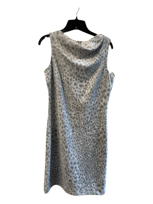 J. McLaughlin Size XS Light Gray Polyester Blend Sleeveless Cowl Neck Dress Light Gray / XS