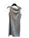 J. McLaughlin Size XS Light Gray Polyester Blend Sleeveless Cowl Neck Dress Light Gray / XS