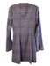 Parker Size 2 Multi Polyester Blend Collared Long Sleeve Button Front Dress Multi / 2