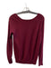 Vince Size XS Merlot Wool Blend Round Neck Long Sleeve Ribbed Knit Top Merlot / XS