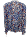 Suncoo Size T1 White, Blue, Multi No Fabric Tag Metallic Thread Long Sleeve Top White, Blue, Multi / T1