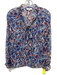 Suncoo Size T1 White, Blue, Multi No Fabric Tag Metallic Thread Long Sleeve Top White, Blue, Multi / T1