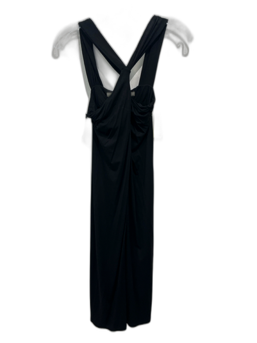 Enza Costa Size M Black Viscose Sleeveless Dress Black / M