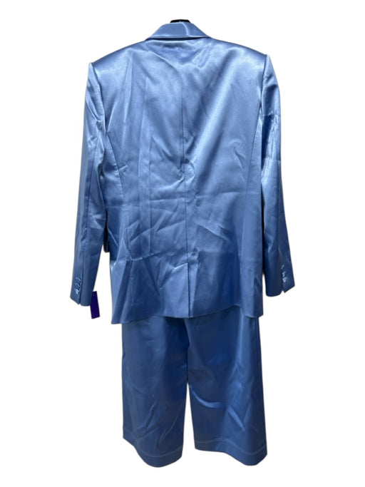 Frame Size S/8 Light Blue Polyester Blend Single Breasted Blazer Pant Set Light Blue / S/8