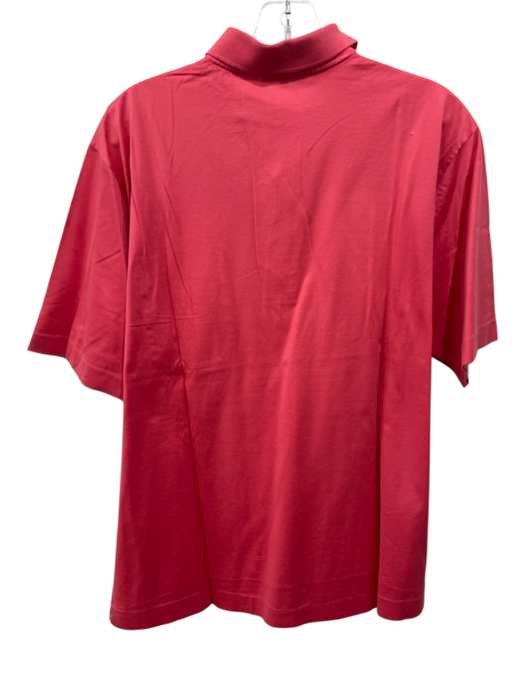 Maus & Hoffman Size 42 Red Cotton Solid Polo Men's Short Sleeve Red / 42