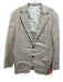 Suitsupply Gray Linen Blend Plaid Patch Pocket 2 Button Men's Blazer Gray / 40s