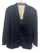 Peter Millar AS IS Black Wool Solid Elbow Pads 2 Button Men's Blazer Black / Est 42
