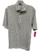 Sid Mashburn Size S White & Black Cotton Striped Polo Men's Short Sleeve White & Black / S