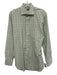 Sid Mashburn Size 15.5 Green Cotton Plaid Spread Collar Men's Long Sleeve Shirt Green / 15.5
