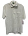 Sid Mashburn Size M White Cotton Solid Pique Polo Men's Short Sleeve White / M
