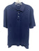 Polo Golf Size M Navy Cotton Solid Polo Men's Short Sleeve Navy / M
