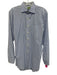 Sid Mashburn Size 15.5 Blue & White Cotton Gingham Button Down Long Sleeve Shirt Blue & White / 15.5