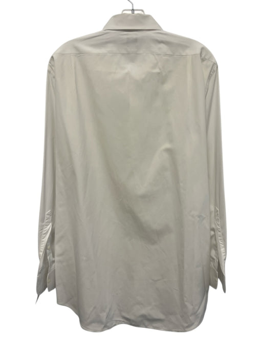 Sid Mashburn Size 16.5 White Cotton Solid Button Down Men's Long Sleeve Shirt White / 16.5