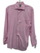 Sid Mashburn Size 15.5 Pink & White Cotton Striped Button Down Long Sleeve Shirt Pink & White / 15.5