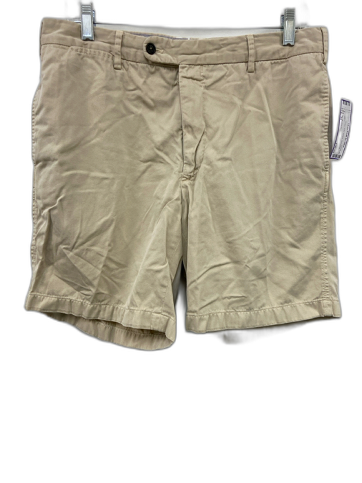 Sid Mashburn Size 36 Tan Cotton Solid Khakis Men's Shorts Tan / 36