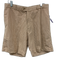No Brand Size Est 36 Brown & White Cotton Plaid Khaki Men's Shorts Brown & White / Est 36