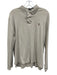 Polo Size L Gray Cotton Heathered Polo Men's Long Sleeve Shirt Gray / L