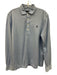 Polo Size L Blue Cotton Heathered Polo Men's Long Sleeve Shirt Blue / L