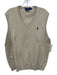 Polo Size L Beige Pima Cotton Solid Men's Vest Beige / L