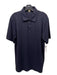 Burberry Size L Navy Cotton Solid Polo Men's Short Sleeve L