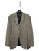 Polo Beige & Black Virgin Wool Plaid Three Button Men's Blazer 43