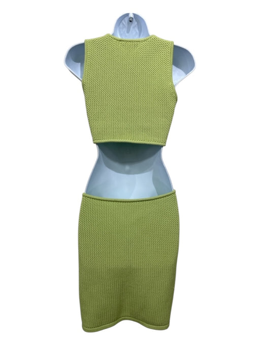 Ronny Kobo Size S Chartreuse Green Polyester & Viscose Sleeveless Knit Dress Chartreuse Green / S