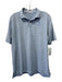 Peter Millar Size XL Pink & Green Synthetic Striped Polo Athleisure Short Sleeve Pink & Green / XL
