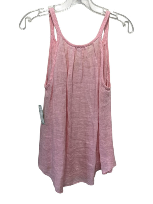 Calypso St. Barth Size XS Pink Linen Sleeveless Top Pink / XS