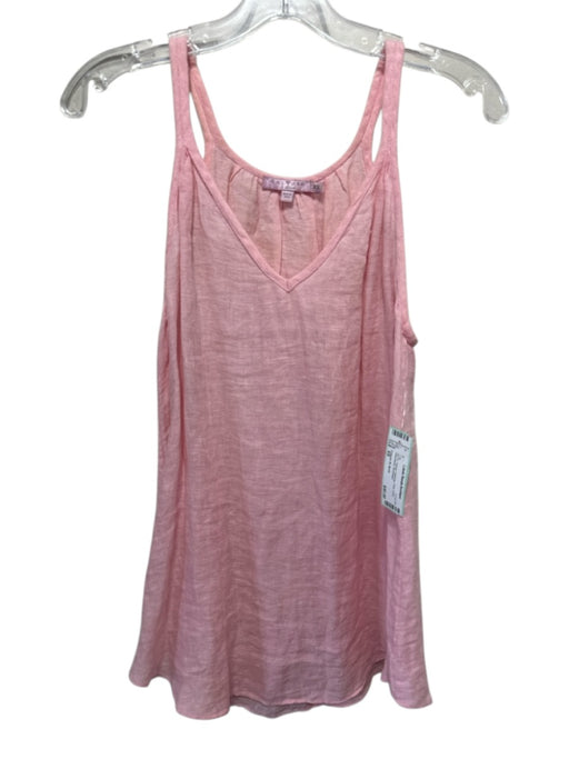 Calypso St. Barth Size XS Pink Linen Sleeveless Top Pink / XS